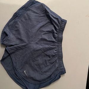 nike shorts, grayish blue heathered